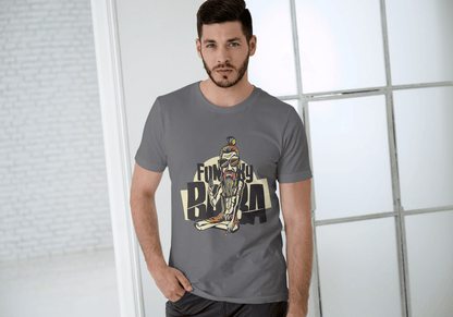 Funny Funky Baba: Cool Spiritual Guru Graphic Tee - Essentia Attire