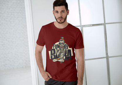 Funny Funky Baba: Cool Spiritual Guru Graphic Tee - Essentia Attire