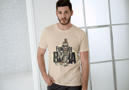 Funny Funky Baba: Cool Spiritual Guru Graphic Tee - Essentia Attire
