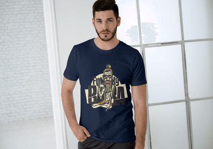 Funny Funky Baba: Cool Spiritual Guru Graphic Tee - Essentia Attire