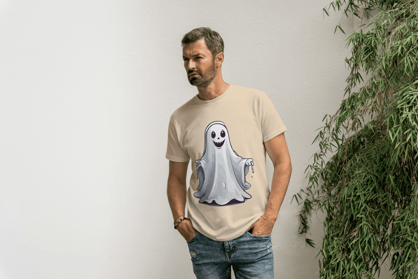 Cute Friendly Ghost: Spirit Graphic Tee - Essentia Attire