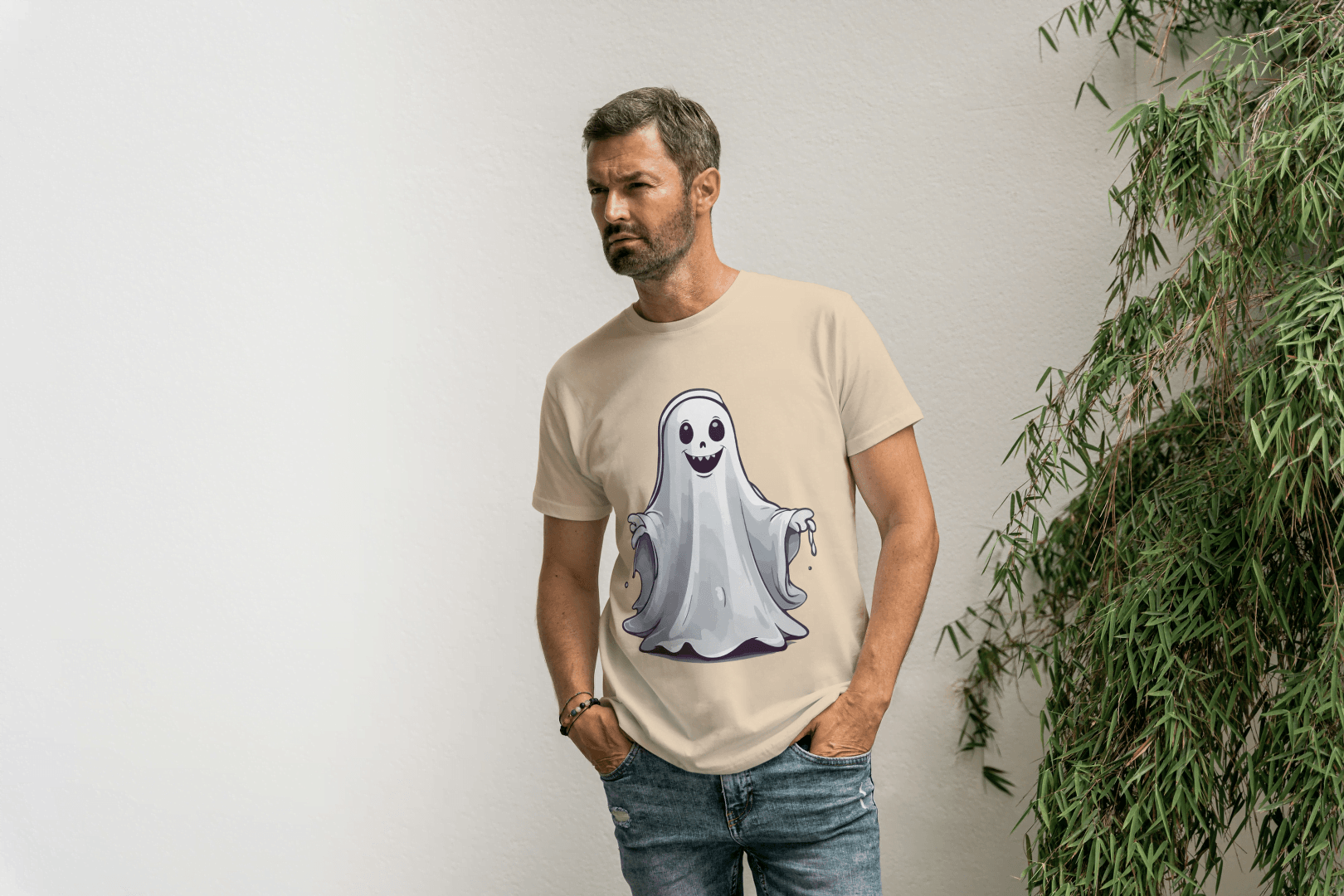 Cute Friendly Ghost: Spirit Graphic Tee - Essentia Attire