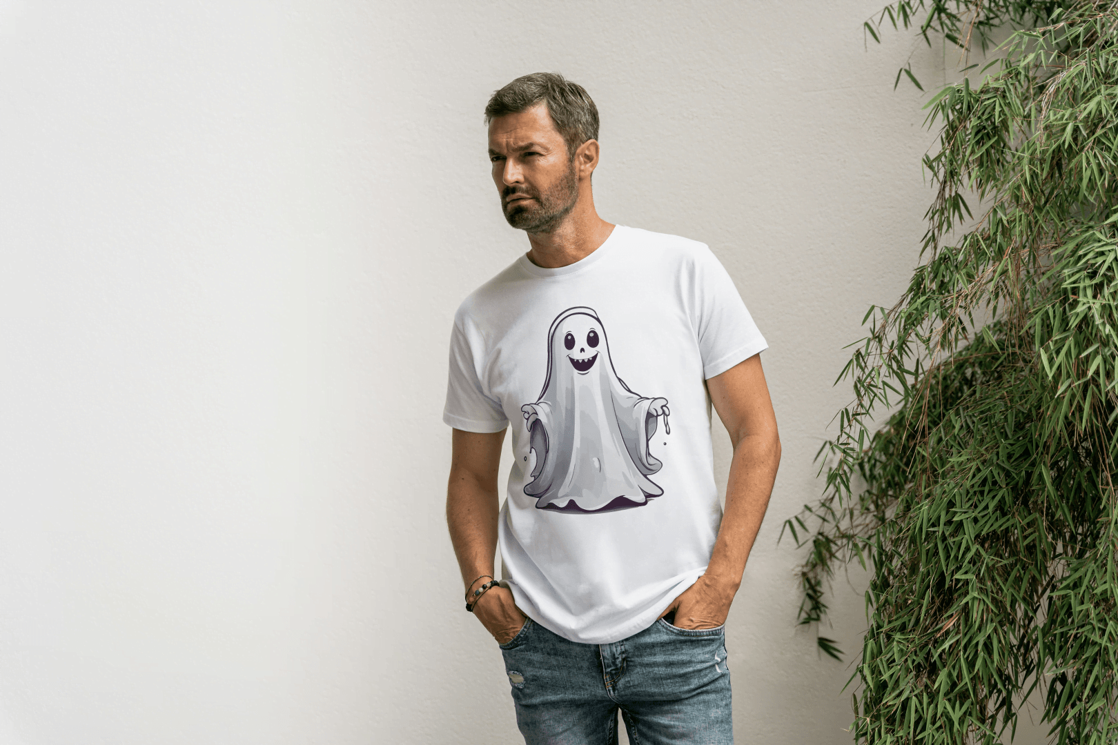 Cute Friendly Ghost: Spirit Graphic Tee - Essentia Attire