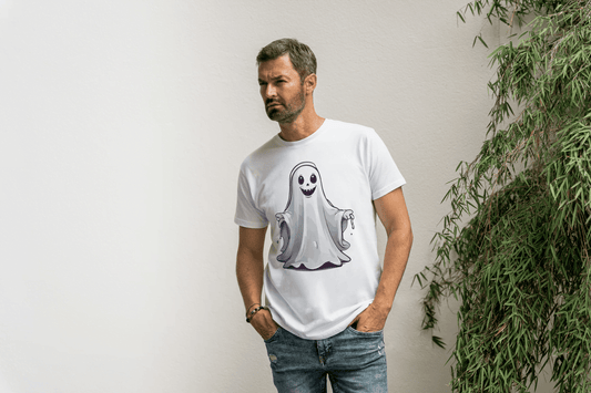 Cute Friendly Ghost: Spirit Graphic Tee - Essentia Attire