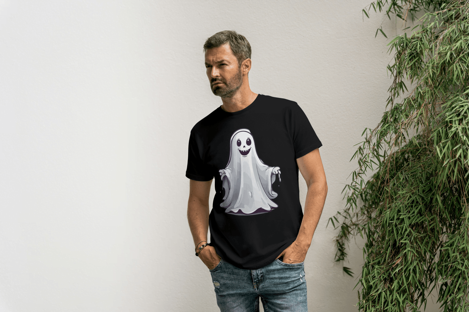 Cute Friendly Ghost: Spirit Graphic Tee - Essentia Attire