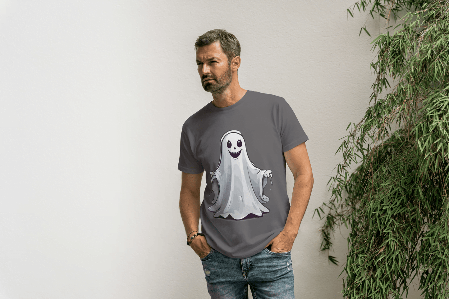 Cute Friendly Ghost: Spirit Graphic Tee - Essentia Attire