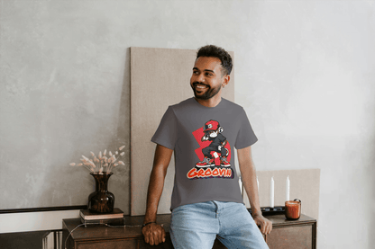 Groovin' Monkey Skateboard: Urban Skater Graphic Tee - Essentia Attire