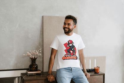 Groovin' Monkey Skateboard: Urban Skater Graphic Tee - Essentia Attire