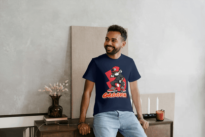 Groovin' Monkey Skateboard: Urban Skater Graphic Tee - Essentia Attire