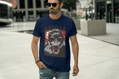 Smoking Gorilla Art: Unique Ape Beast Design - Essentia Attire