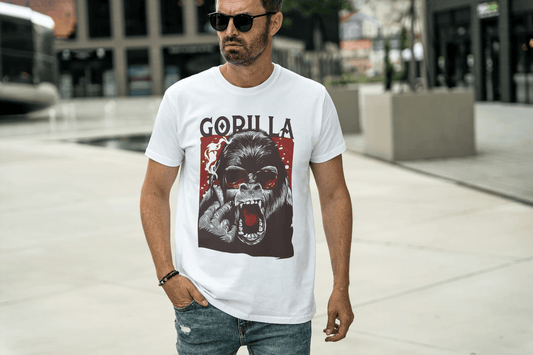Smoking Gorilla Art: Unique Ape Beast Design - Essentia Attire