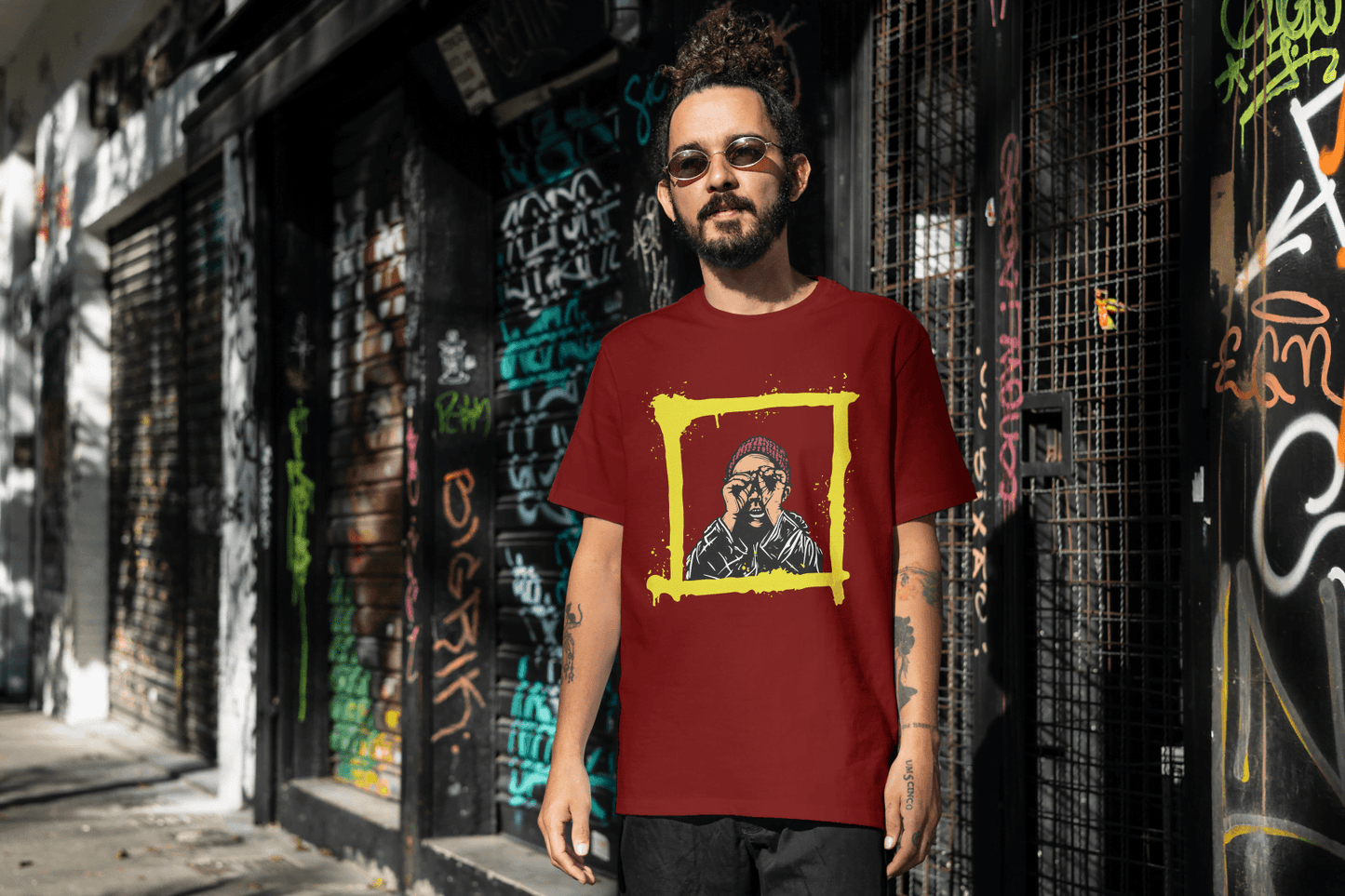 Funny Shocked Face Tee: Caught Off Guard - Essentia Attire