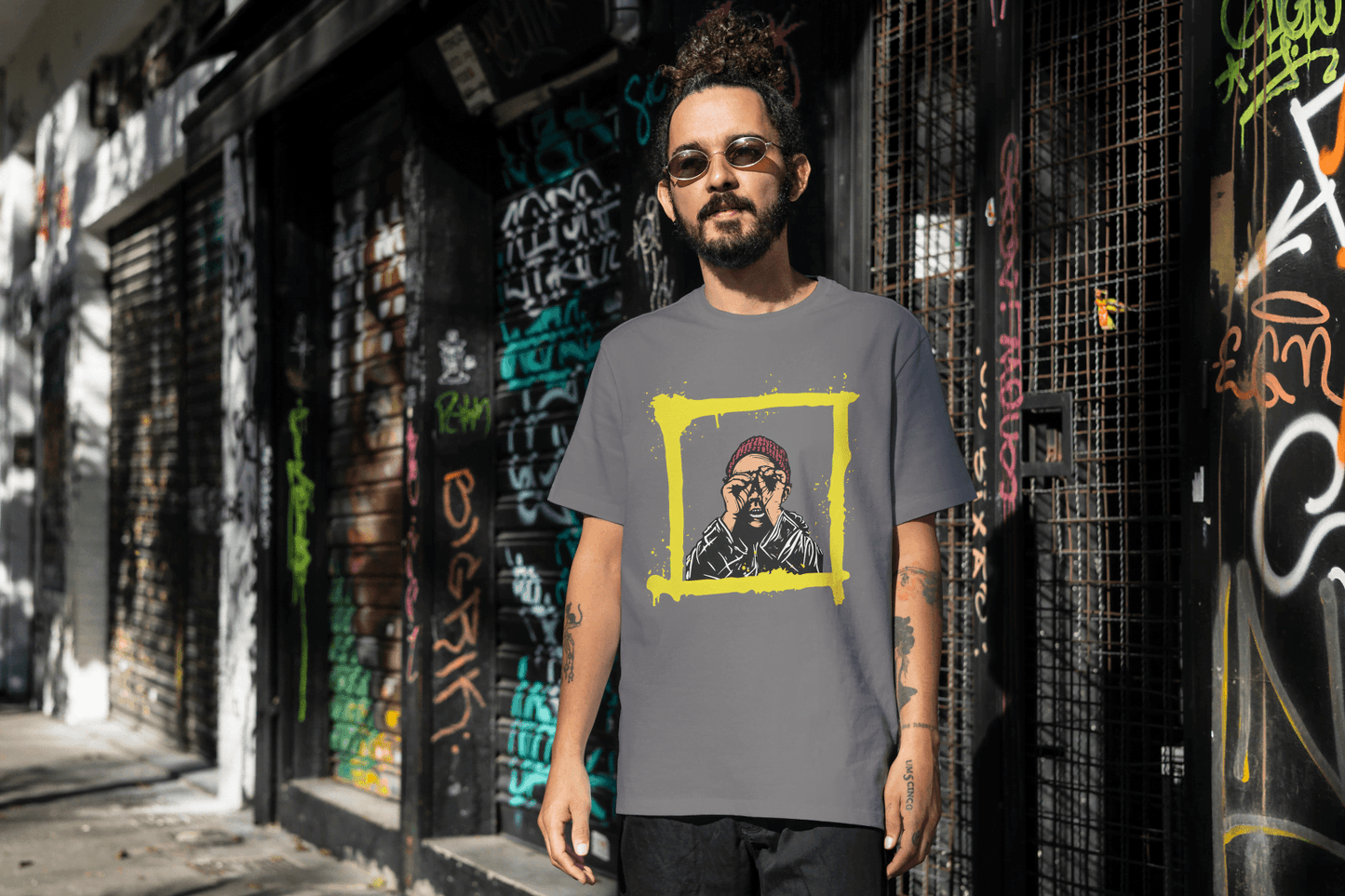 Funny Shocked Face Tee: Caught Off Guard - Essentia Attire