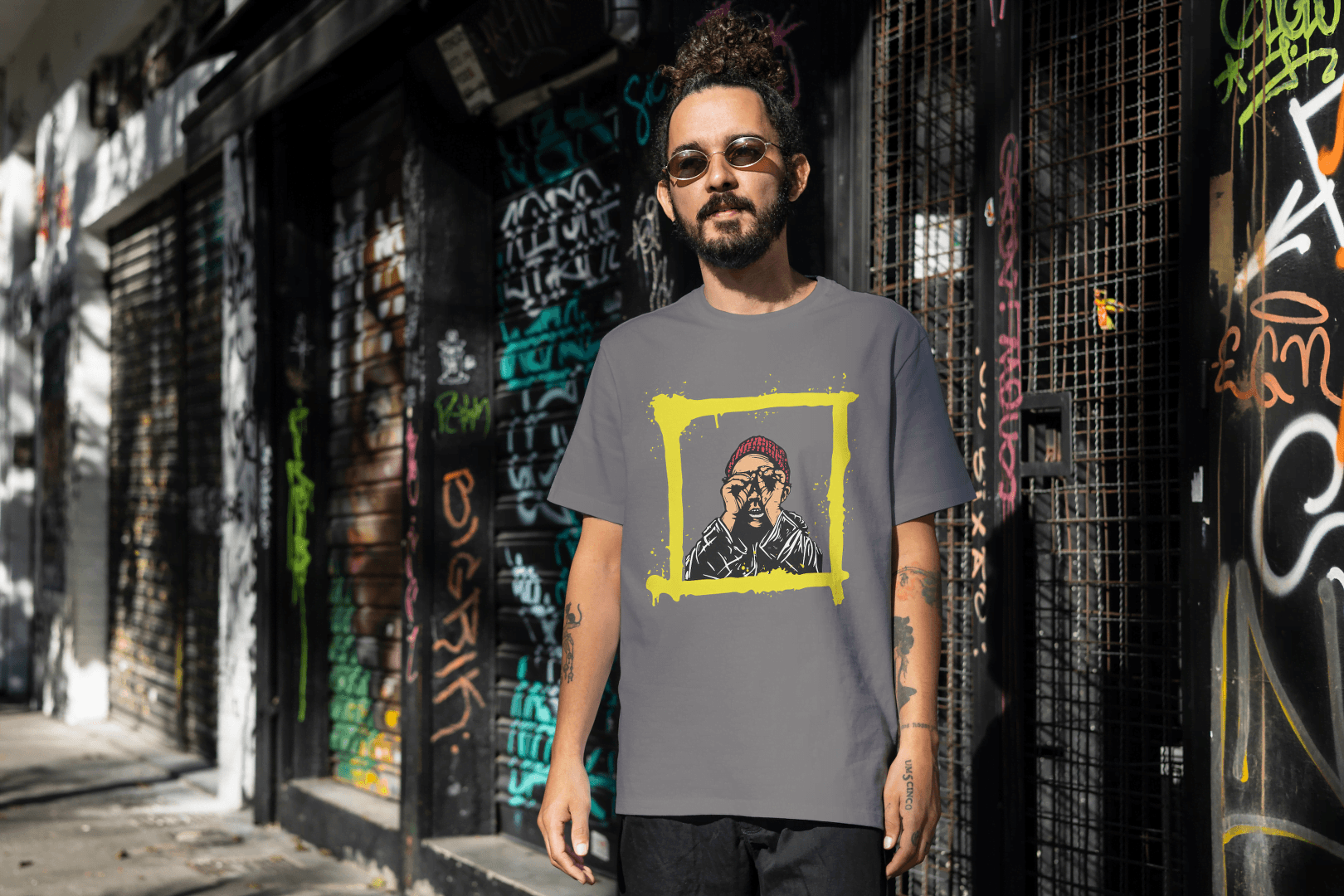 Funny Shocked Face Tee: Caught Off Guard - Essentia Attire