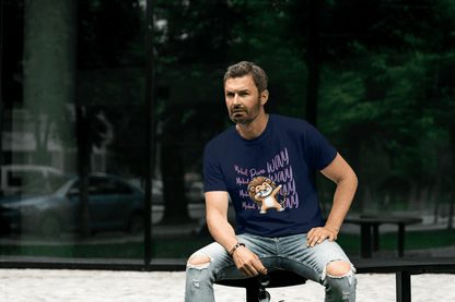 Mahol Pura Wavy: Playful Cute Lion Cub Graphic Tee - Essentia Attire