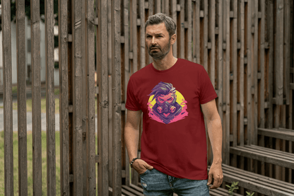 Cyberpunk Gas Mask: Futuristic Urban Graphic Tee - Essentia Attire