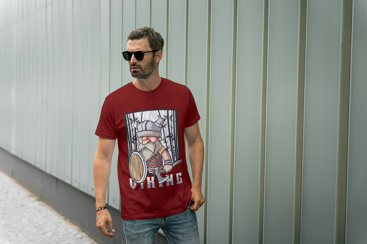 Little Viking" Graphic: Funny Historical Art Design - Essentia Attire