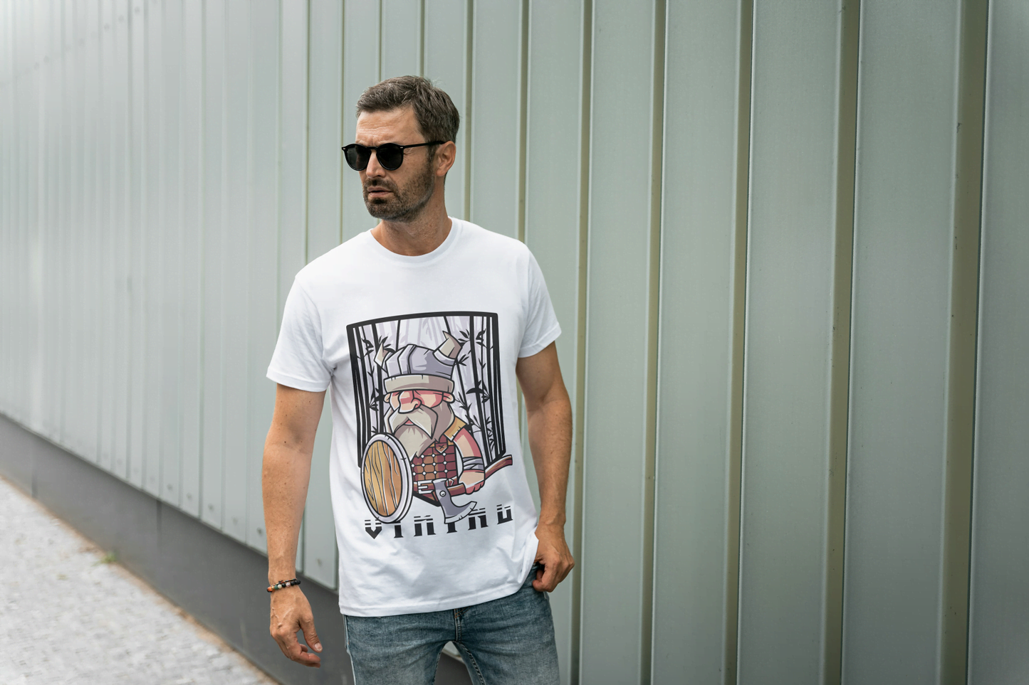 Little Viking" Graphic: Funny Historical Art Design - Essentia Attire
