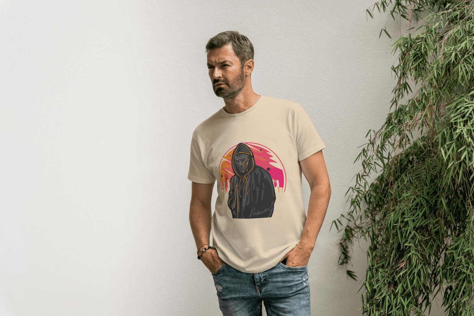 Glitch Skull Hoodie: Cyberpunk Skeleton Graphic Tee - Essentia Attire