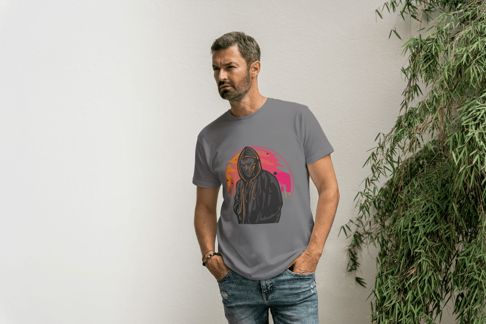 Glitch Skull Hoodie: Cyberpunk Skeleton Graphic Tee - Essentia Attire