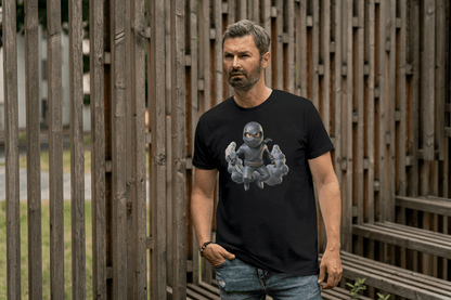 Cute Ninja Warrior: Cartoon Stealth Fighter Tee - Essentia Attire