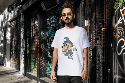 Classic Police Pup: Unique Old-School Cartoon - Essentia Attire