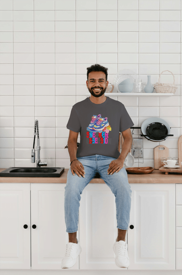 Sneaker Obsession Colorful T-Shirt Unisex Sneakerhead Graphic Tee - Essentia Attire