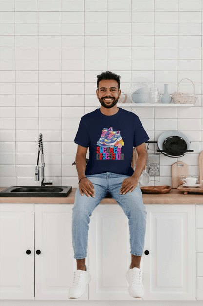 Sneaker Obsession Colorful T-Shirt Unisex Sneakerhead Graphic Tee - Essentia Attire