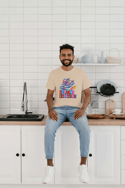 Sneaker Obsession Colorful T-Shirt Unisex Sneakerhead Graphic Tee - Essentia Attire