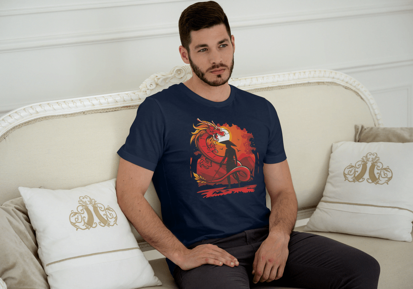 Rising Sun Dragon Samurai: Cultural Warrior Art - Essentia Attire