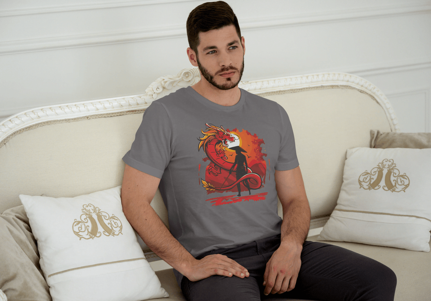 Rising Sun Dragon Samurai: Cultural Warrior Art - Essentia Attire