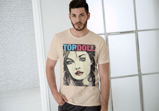Distressed Style Face Tee: Unique Artistic Graphic - Essentia Attire