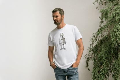 Cute Cartoon Mummy: Glowing Eye Mummy Tee - Essentia Attire