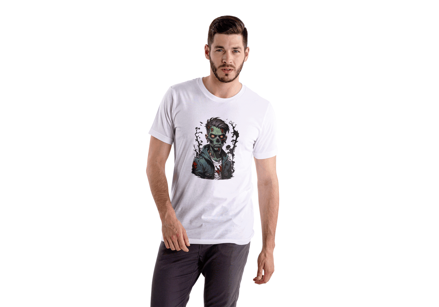 Edgy Hipster: Red Eye Zombie Tee - Essentia Attire