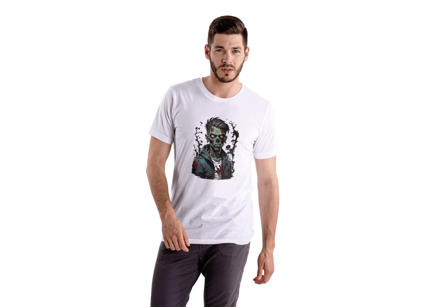 Edgy Hipster: Red Eye Zombie Tee - Essentia Attire
