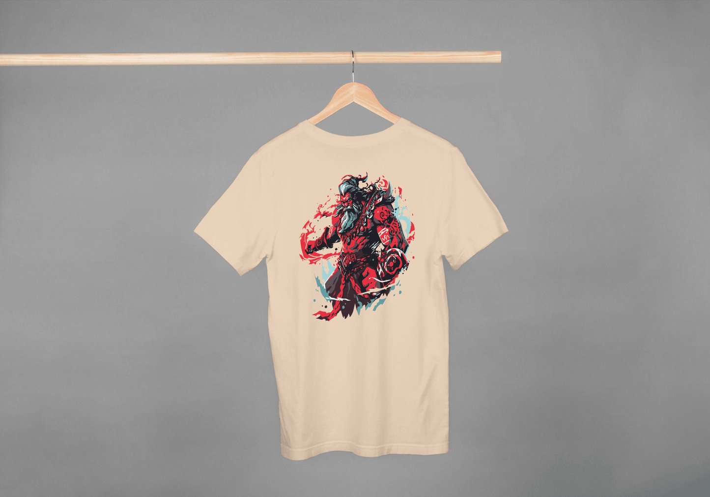 Fantasy Warrior Demon: Mythological Beast Graphic Tee - Essentia Attire