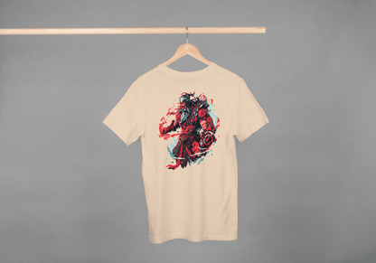 Fantasy Warrior Demon: Mythological Beast Graphic Tee - Essentia Attire