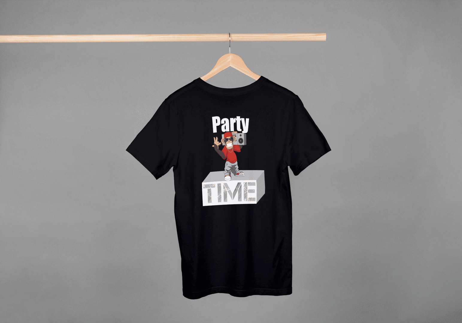 Party Time Boombox: Funky Monkey Tee - Essentia Attire