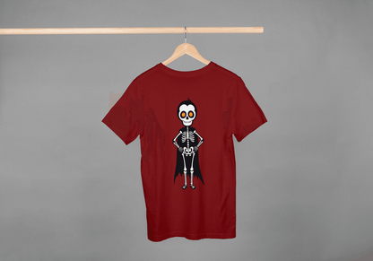 Cute Skeleton with Cape: Superhero Tee - Essentia Attire
