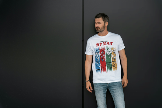 Anime Characters "Fearless": Japan Comics Tee - Essentia Attire