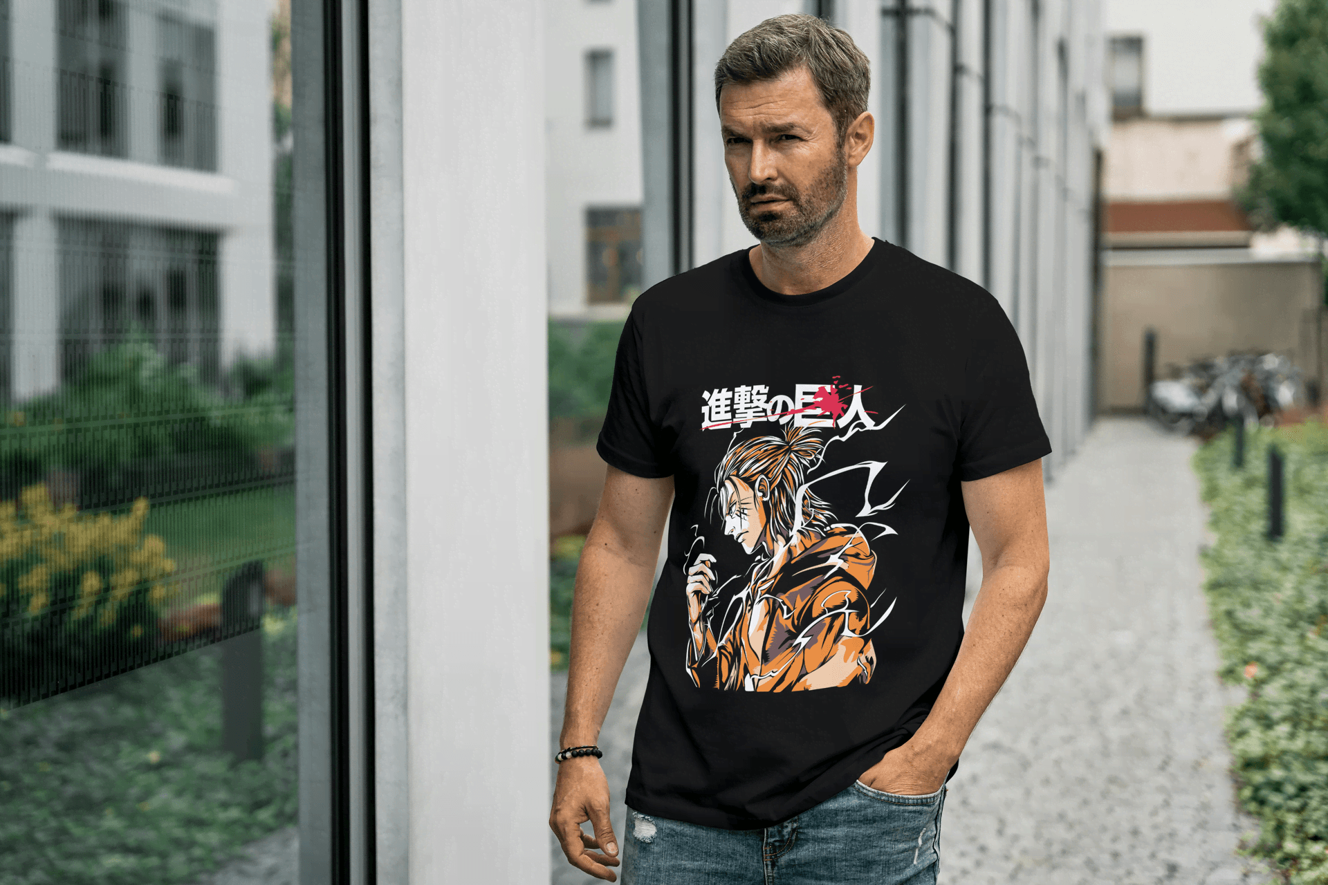 Attack on Titan Eren Yeager Tee: Shingeki no Kyojin Anime Graphic Tee - Essentia Attire