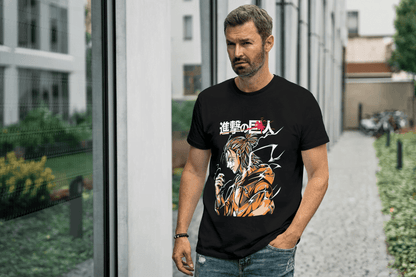 Attack on Titan Eren Yeager Tee: Shingeki no Kyojin Anime Graphic Tee - Essentia Attire