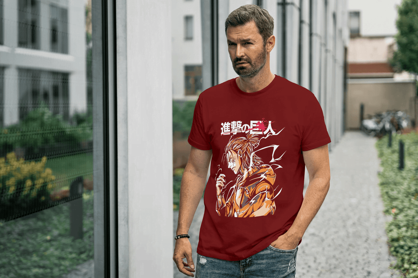 Attack on Titan Eren Yeager Tee: Shingeki no Kyojin Anime Graphic Tee - Essentia Attire