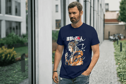 Attack on Titan Eren Yeager Tee: Shingeki no Kyojin Anime Graphic Tee - Essentia Attire