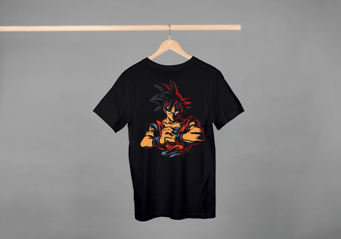 DBZ Goku Super Saiyan 4 T-shirt | Primal Saiyan Form Anime - Essentia Attire
