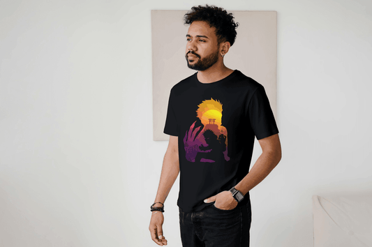 Demon Slayer: Tanjiro & Rengoku 'Flame Hashira' T-shirt - Essentia Attire