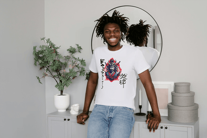 Japanese Samurai Warrior: Bushido Art Japanese Calligraphy Tee - Essentia Attire