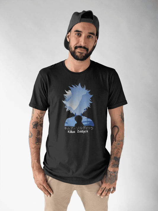 Hunter x Hunter Killua Zoldyck Silhouette T-Shirt - Essentia Attire