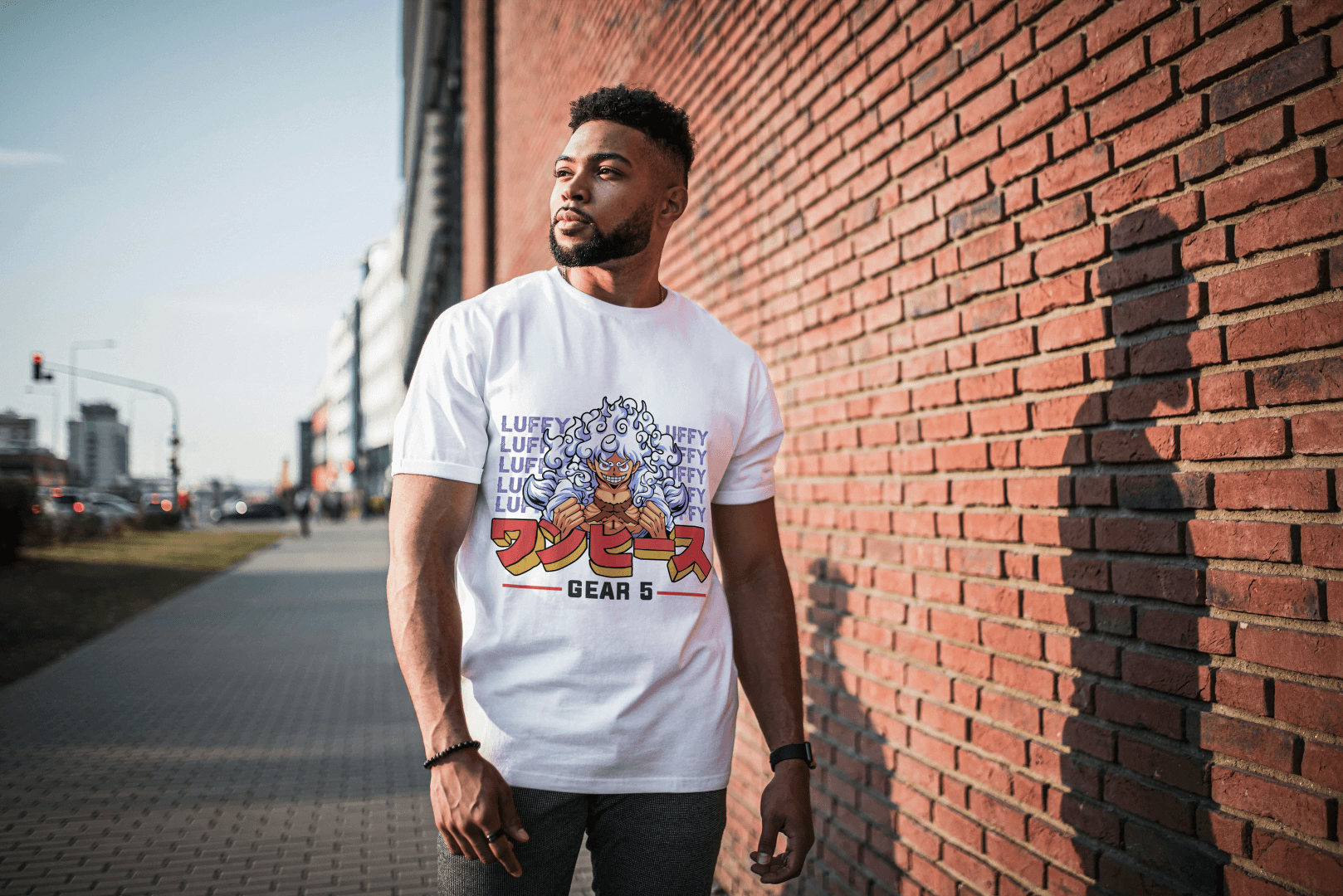 Anime Gear 5 Luffy: Iconic Transformation Tee - Essentia Attire