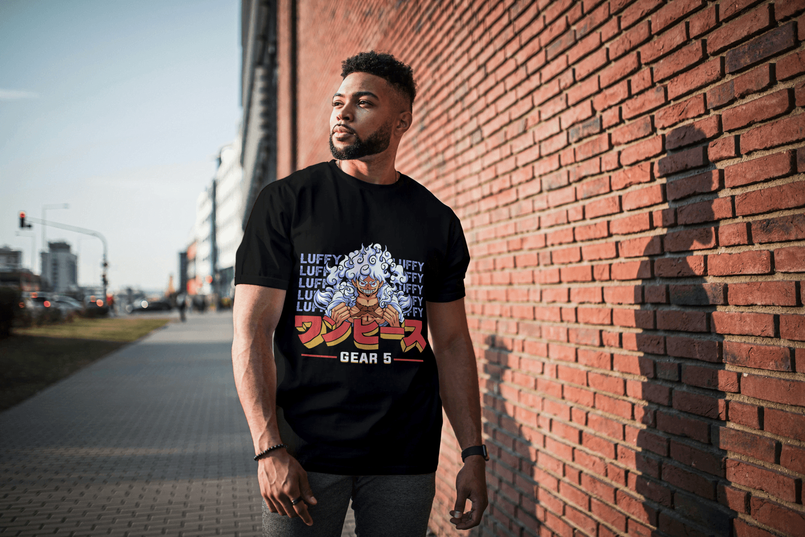 Anime Gear 5 Luffy: Iconic Transformation Tee - Essentia Attire